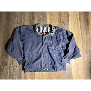 Hartwell ViaSport Jacket Mens Large Navy Blue Vintage 90s Windbreaker Spruce